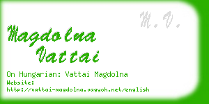 magdolna vattai business card